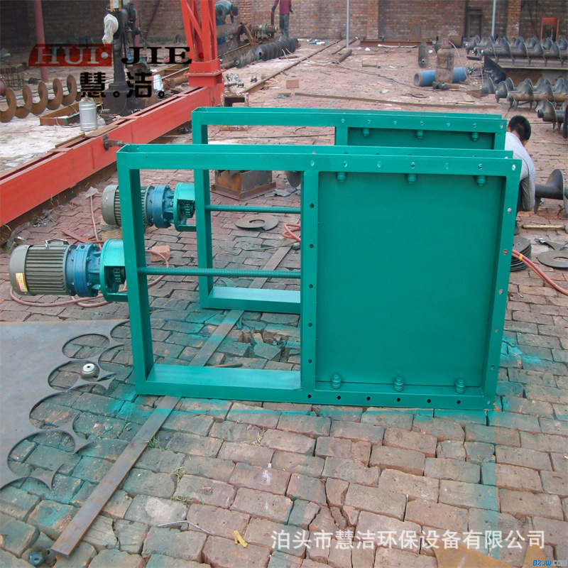 手动插板阀手动闸板门带轮子螺旋闸阀500*500插板门手轮平板闸板