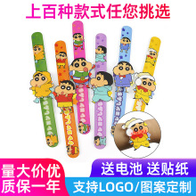 新款卡通手表 日韩可爱蜡笔小新 拍拍LED触屏手表可批发可定制