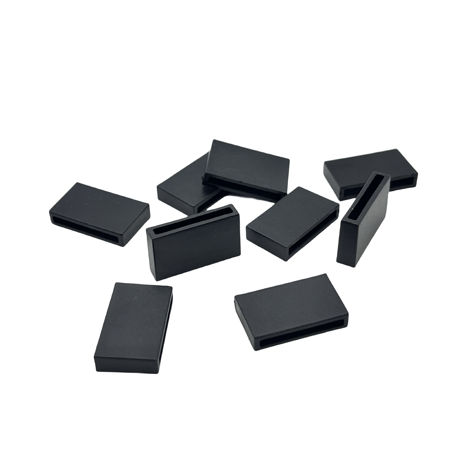 Factory Direct 2CM flat square buckle POM flat mouth buckle lanyard square buckle ribbon lanyard drawstring plastic square buckle adjustment