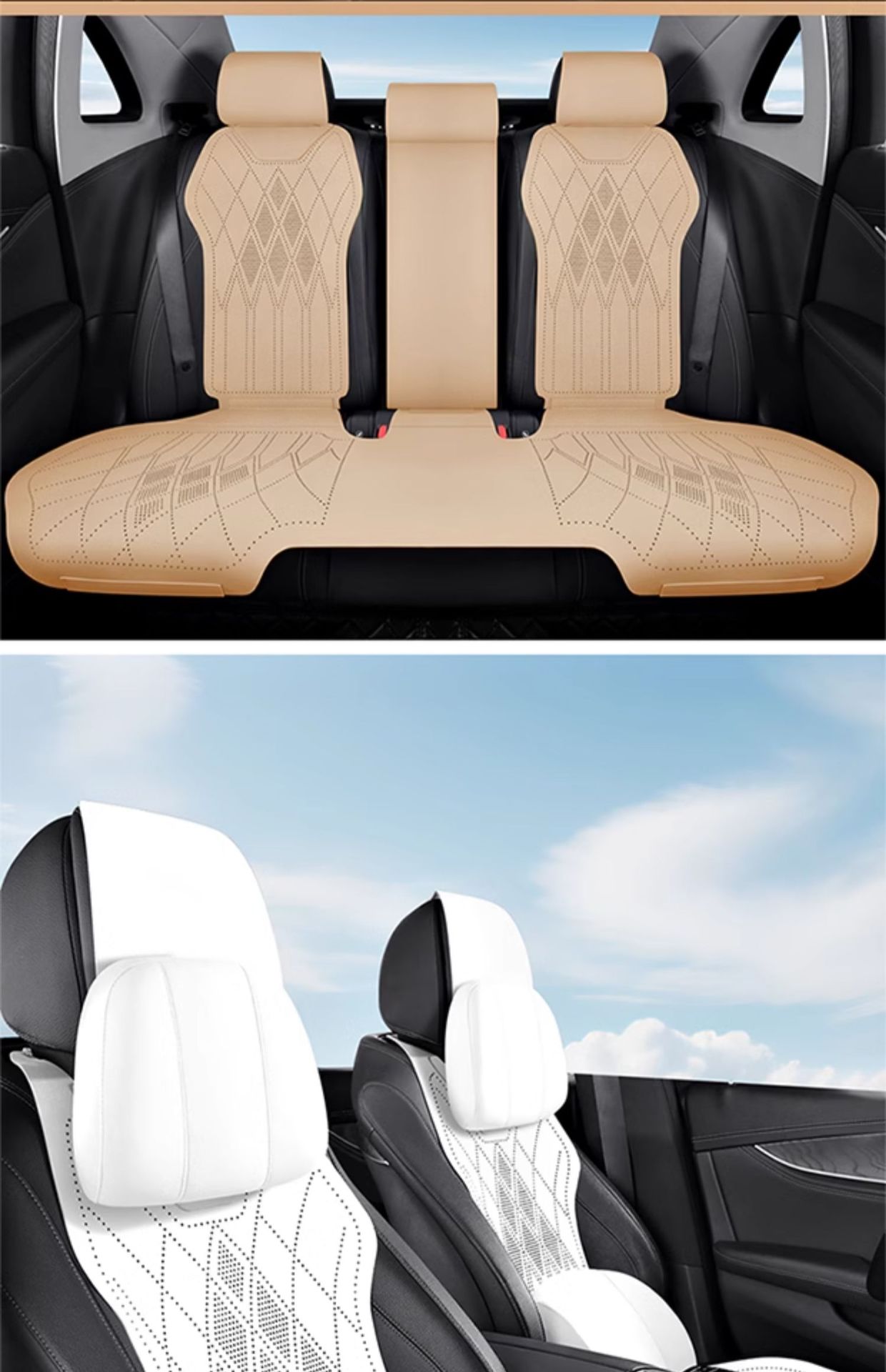 Mercedes-Benz Special Car Seat Cushion, Universal Seat Cover for All Seasons, C-Class E-Class A-Class Glc Suede Glb Seat, Universal for All Seasons