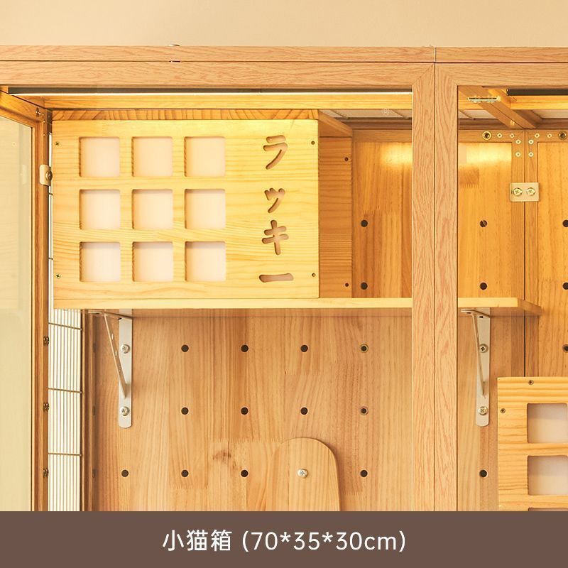 豪华猫别墅室内封闭猫笼进口猫屋一体跳板扇形板太空舱暖风消毒灯|undefined
