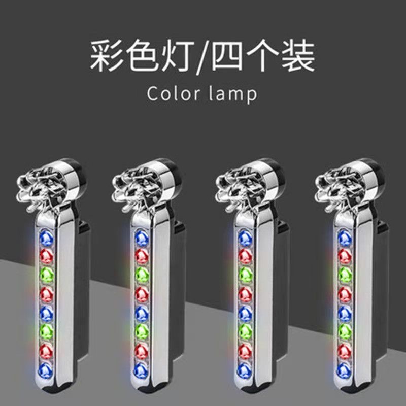 Wind-Powered Daytime Running Lights Car Grille Warning Strobe Vehicle-Mounted Wind Energy Led No-Wiring Decorative Lights