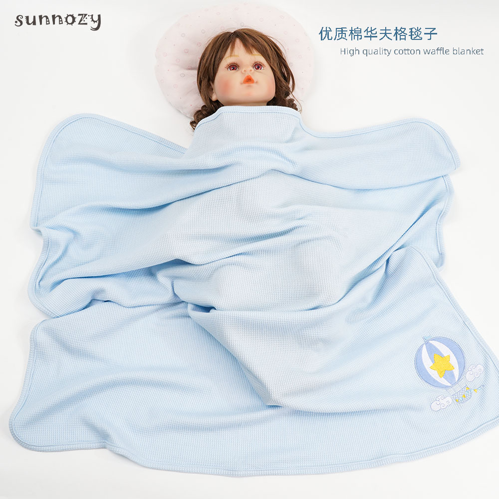 Manta de algodón para niños Sunnozy europeo y americano INS recién nacido manta multiusos Four Seasons manta fábrica al por mayor