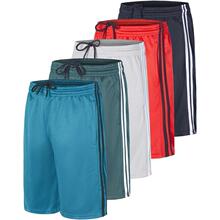 F 87330 Striped Straight Sports Shorts ����ֱͲ�˶��̿�ŷ��