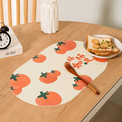 Nordic Retro Tablecloth Waterproof Oilproof Student PVC Coffee Table Leather Napkin Protective Heat Insulating Mat