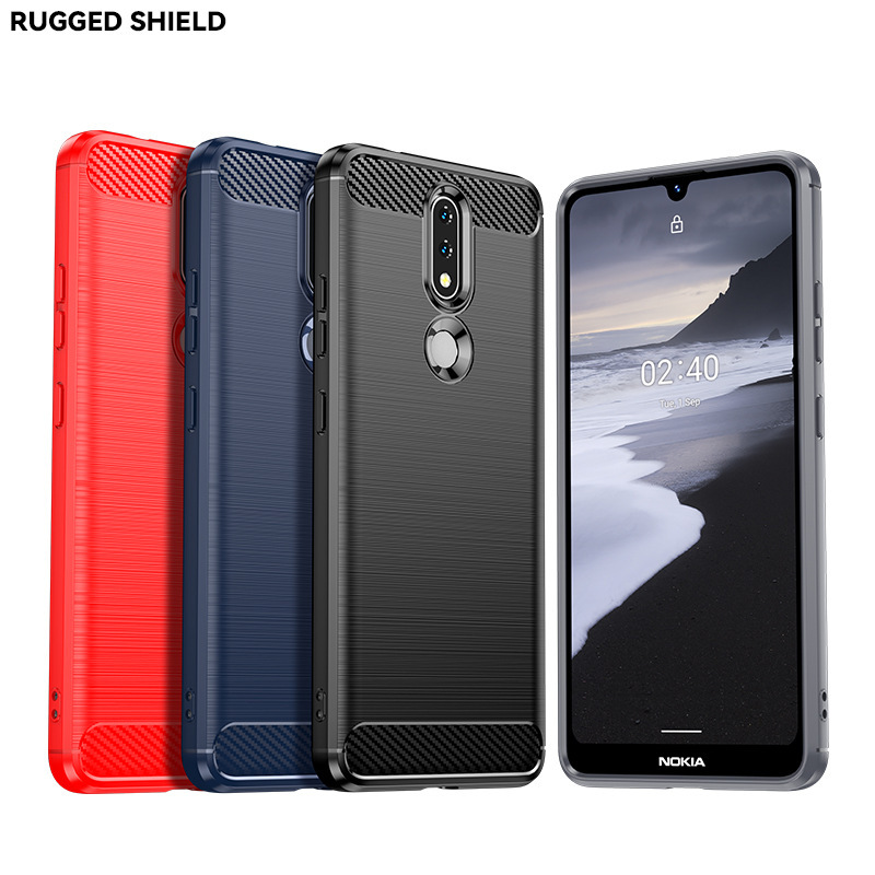 For Nokia 2/2.1/2.2 mobile phone case Nokia 2V/2.3/2.4 brushed protective cover silicone soft case