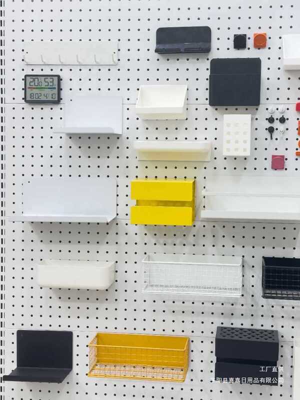 Perforated Board Magnetic Accessories Storage Rack Metal Hook Round Hole Universal 25 Hanging Buckle Nail DIY Desk