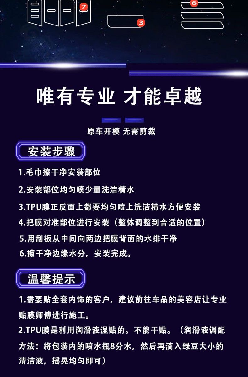 Suitable for 23-25 Models of Changan Qiyuan A07/A05 Interior Control Panel Protective Film Screen Sticker Modification