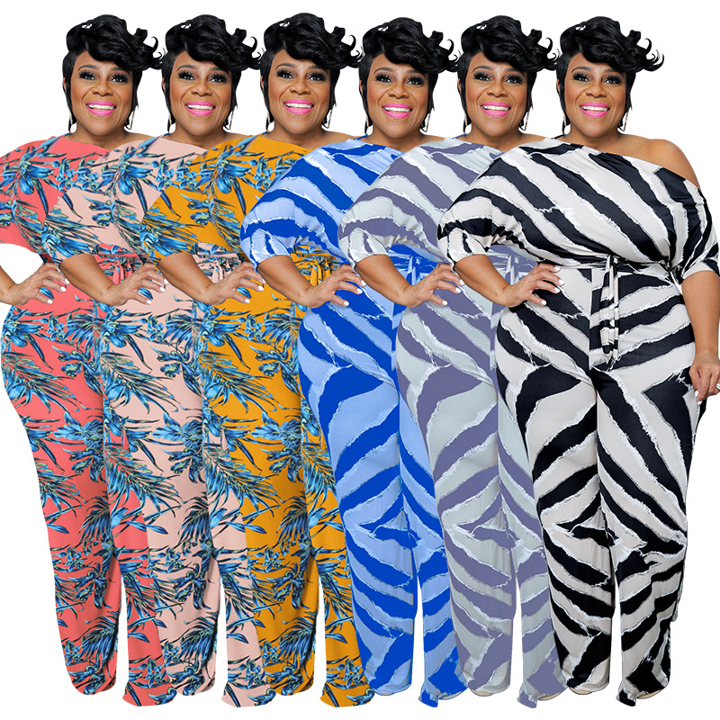 Women's Clothing Plus Size Women's Sexy Off-Shoulder Jumpsuit Long Sleeve For Formal & Casual For Women Plus Size_ecoleips.com