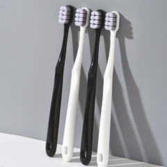 簡約軟毛萬根毛牙刷 護齦成人男女牙刷家用家庭裝單支裝批發