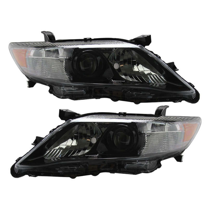 Adecuado para Toyota Camry original estándar americano faro 10-11 Camry negro semi-montaje faro