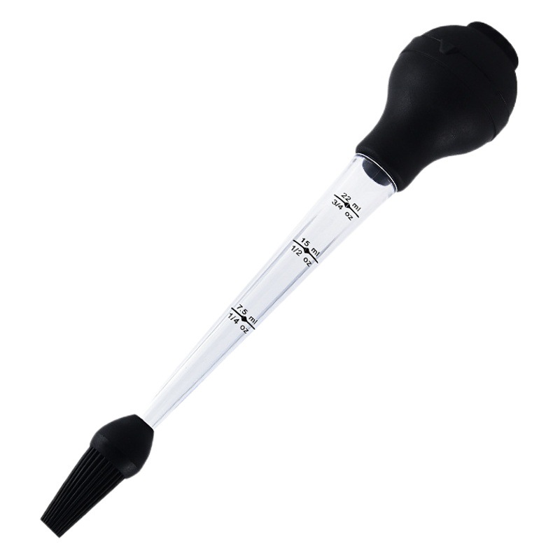 Cross-border spot silicone Turkey needle barbecue seasoning pump barbecue tools silicone drip oil seasoning tube silicone kitchenware