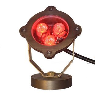 Low-Voltage Brass All-Copper Antique Bronze Underwater Light/Pond Light/Landscape Light for Gardens, Squares, and Villas, Ip68 Waterproof