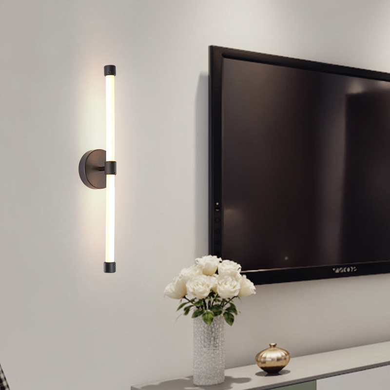壁灯现代简约卧室客厅电视背景墙灯床头灯室内壁灯酒店工程过道灯|ms