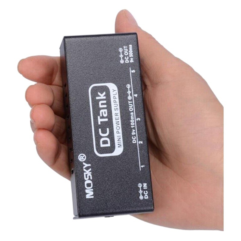 DC-TANK fuente de alimentación de instrumento musical fuente de alimentación de dispositivo de efecto único de 6 vías al por mayor, fuente de alimentación multicanal fábrica al por mayor