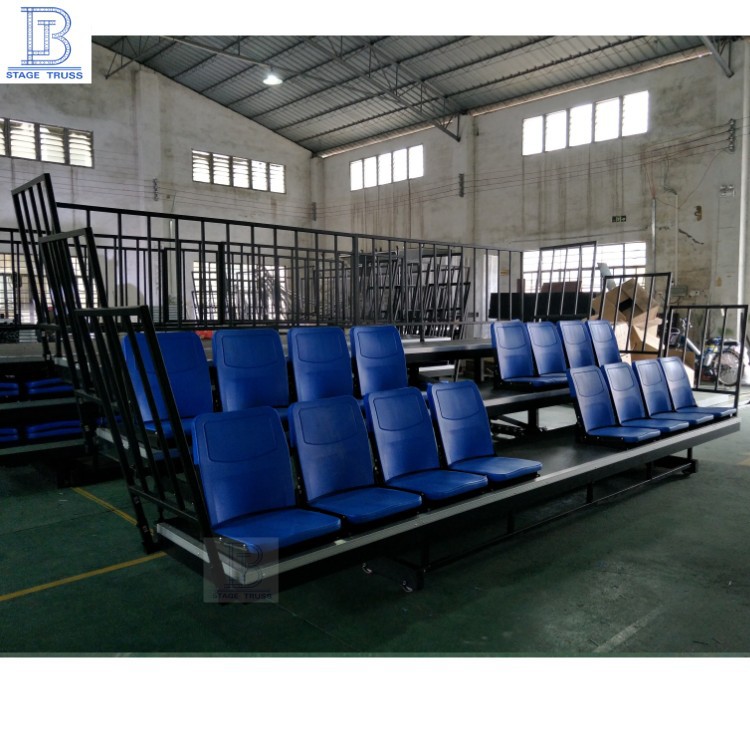 工厂直销电/手动伸缩看台 会议室阶梯台阶演播厅折叠移动看台