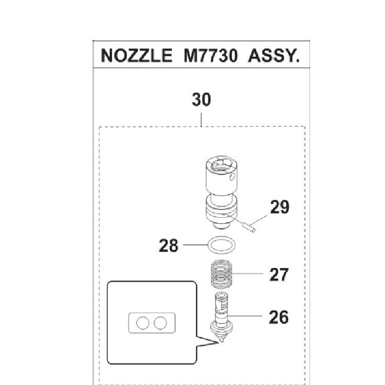 KMB-M7730-A0 NOZZLE 7203A ASSY,雅马哈吸嘴,YSM40R吸咀