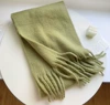 [Military Green] Circle yarn solid color scarf