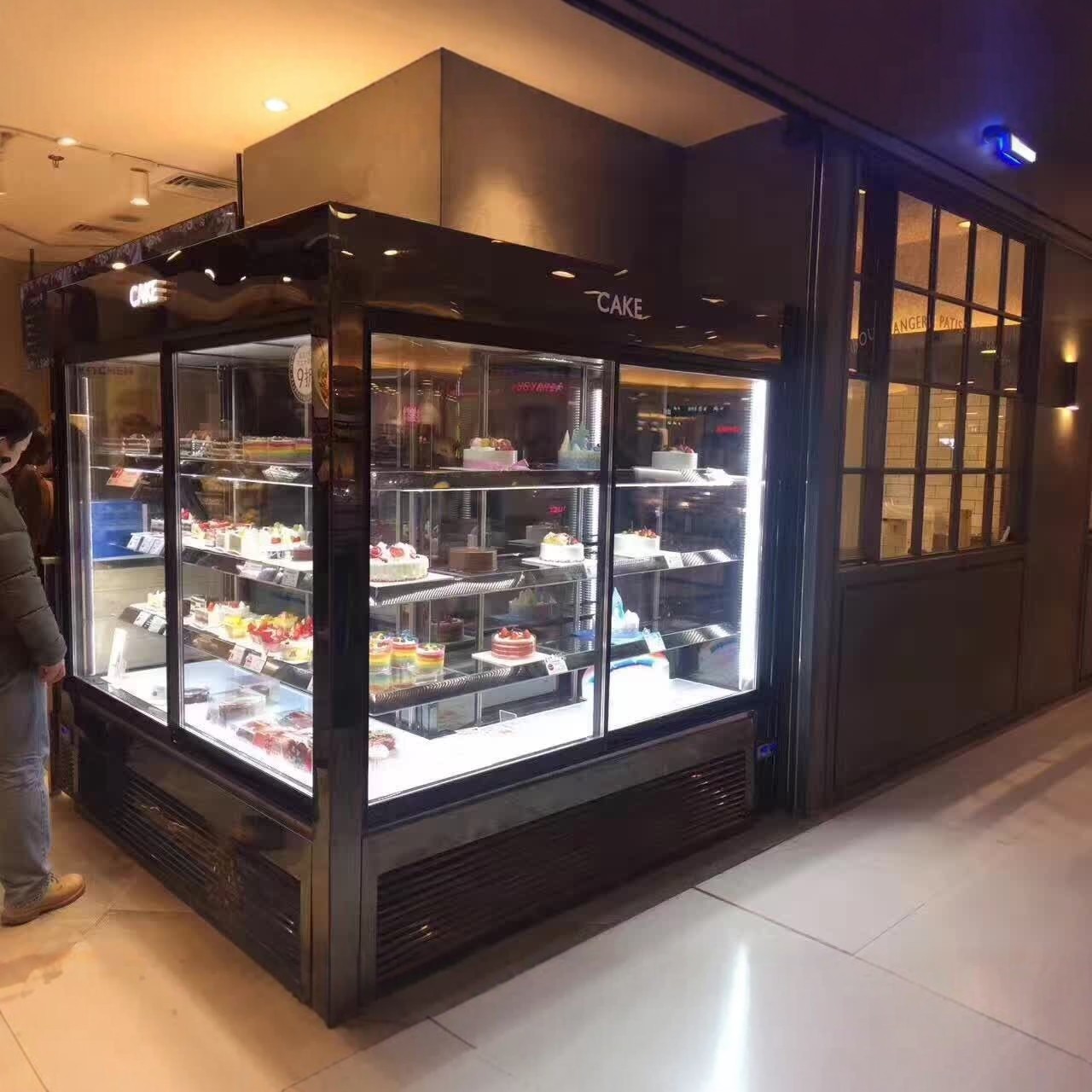 立式前开门蛋糕保鲜展示柜西点甜品蛋糕冷藏展示柜糕点冰柜