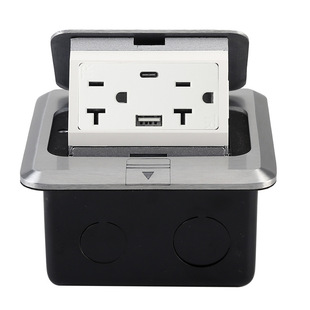 Concealed 16A Multifunctional American Standard Thai and Philippine Embedded Socket USB Type-C Floor Socket Factory
