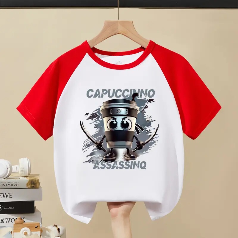 NASA アメリカの山と海の経典半袖子供用夏木棒忍者純綿 Tシャツ男の子と女の子のためのトレンディなトップス|undefined