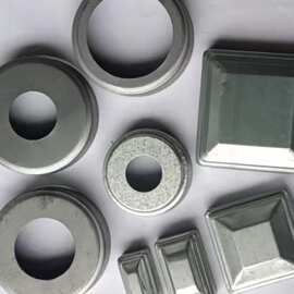 锌钢护栏配件装饰盖分体盖铁艺盖帽花纹盖管帽圆管盖管堵遮丑脚盖