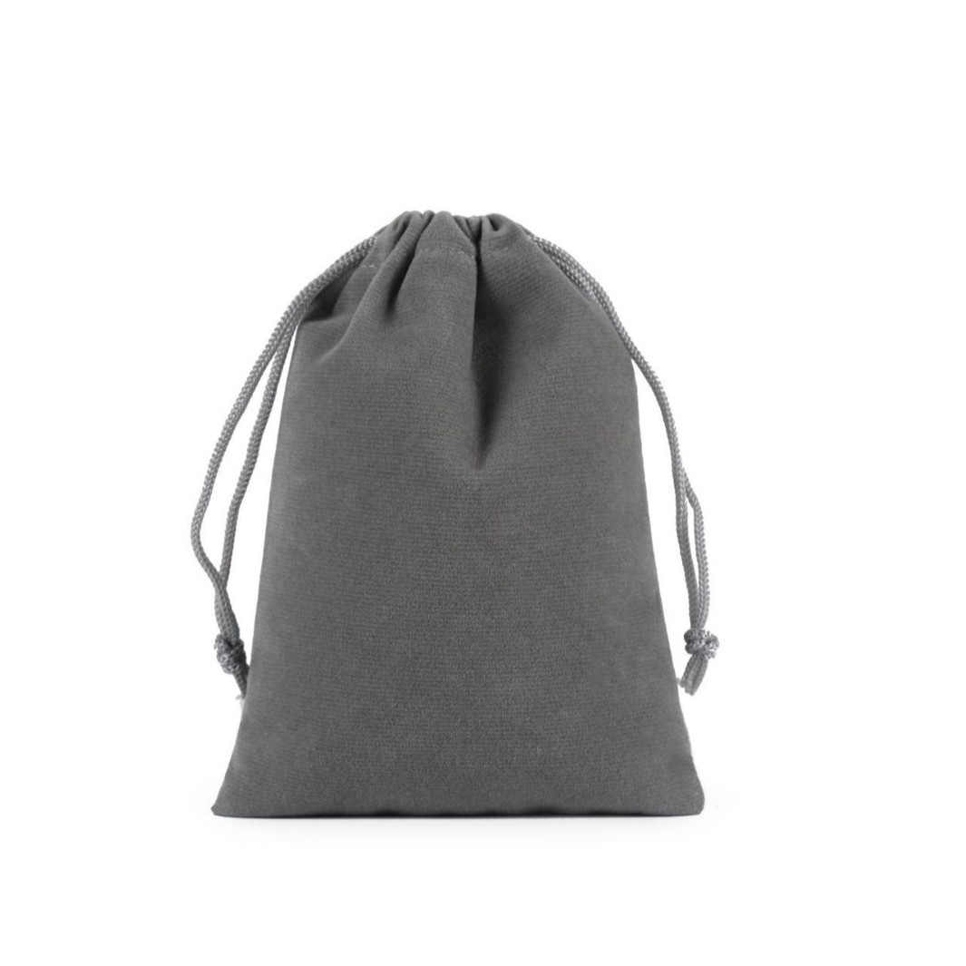 Bolsa de franela de joyería de alta gama, bolsillo con cordón grande y pequeño, bolsa con cordón para auriculares, banco de energía, bolsa de almacenamiento de energía móvil image 6
