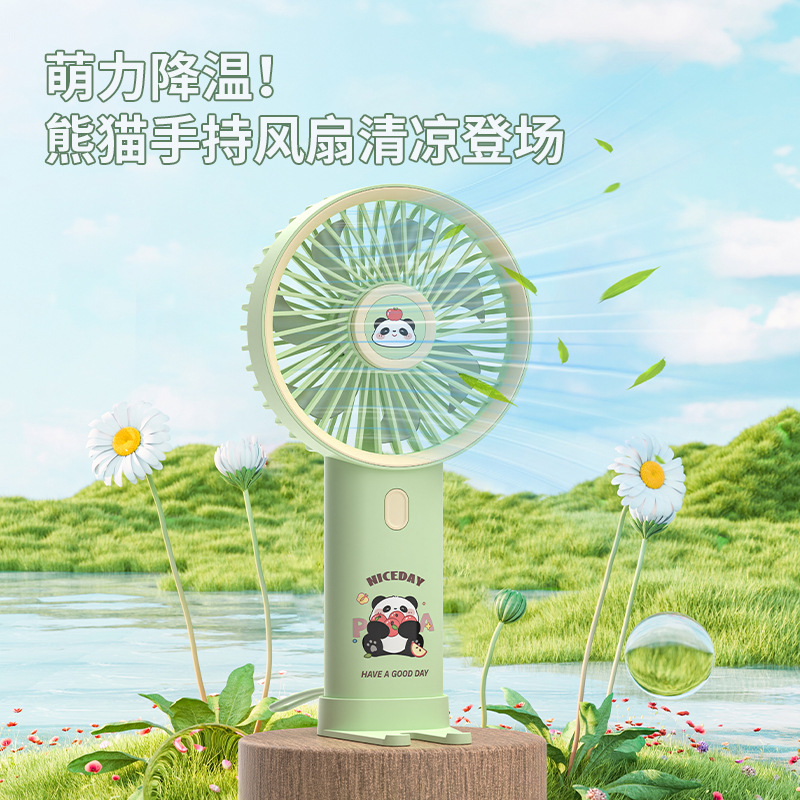 Quality cartoon small handheld cute table air fan