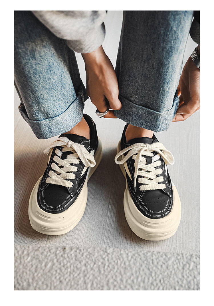 Chaussures décontractées homme à semelles épaisses et rehaussantes_voghion.com