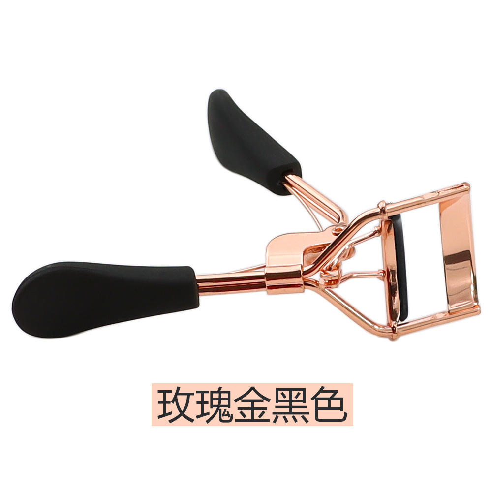Golden curling eyelash curler contains rose