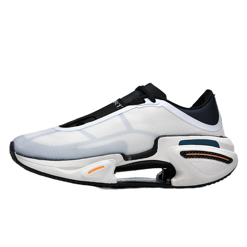 Zapatos de carrera de estudiantes de secundaria 2025 nuevos zapatos de carreras profesionales de amortiguación zapatos respirables de hombre resbaladantes verde beige oscuro amarillo