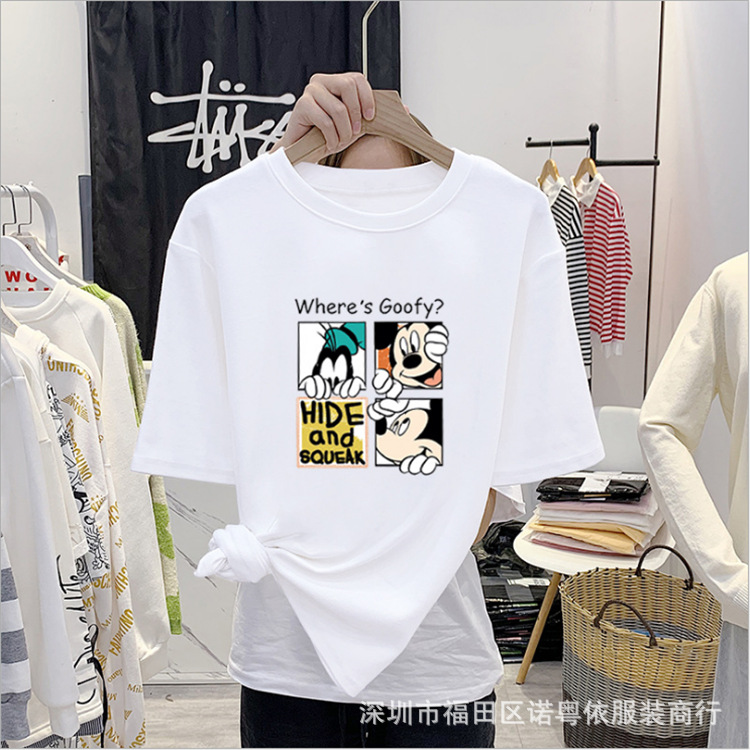 女装白色短袖T恤