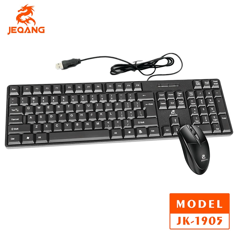 Keyboard, mouse, durable comfortable set for office