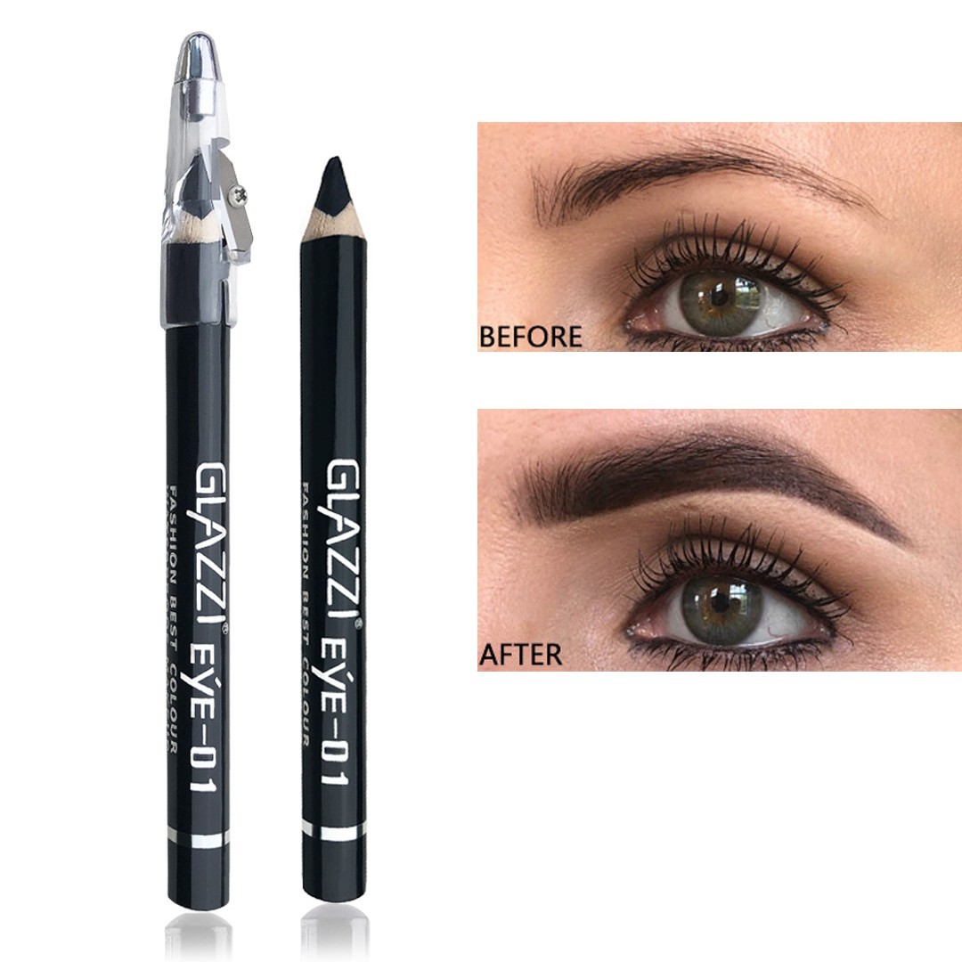 Lápiz de cejas a prueba de sudor a prueba de agua TikTok maquillaje transfronterizo Popular lápiz de cejas de color popular en línea con sacapuntas de lápiz fácil de colorear