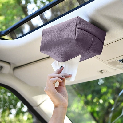 Car tissue box/set, Tk Amazon Cross-Border Hot-Selling - lychee-pattern-lilac-purple