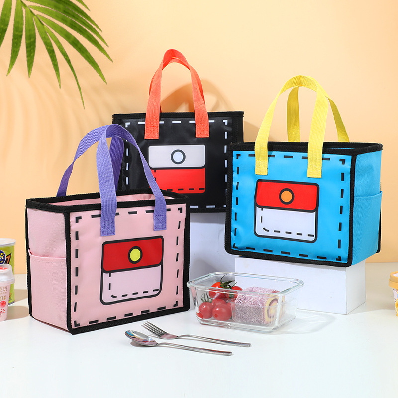 Factory Direct Sales Can Hold Two Glass Lunch Boxes, Primary School Students’ Lunch Bags, Children’S Lunch Bags, 2024 Wholesale