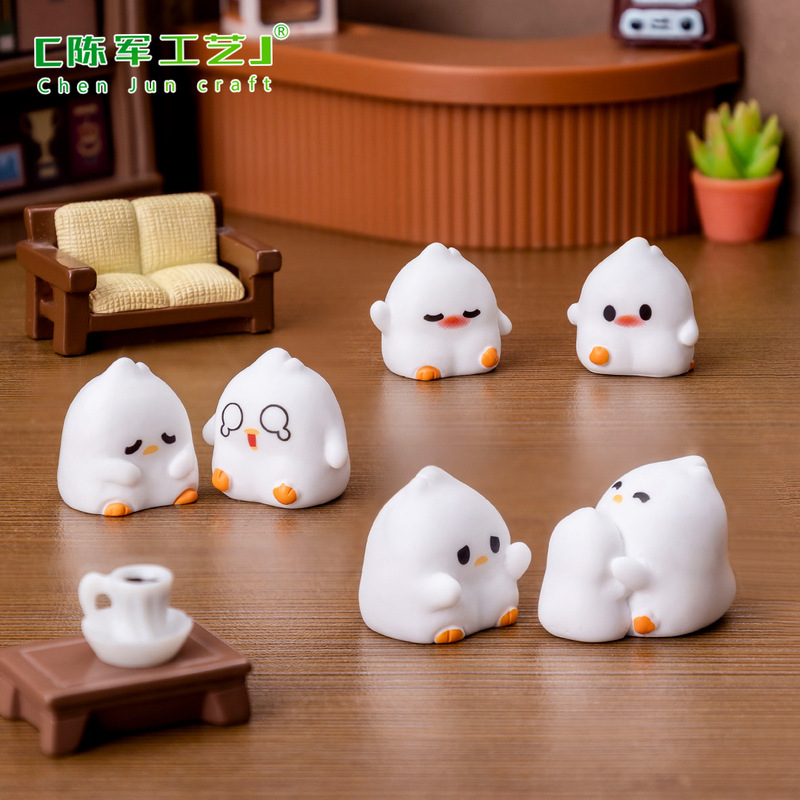Creative Cute Ya Ya Ya Duck Doll Diy House Decorations Blind Bag Hanging Accessories Micro Landscape Mini Ornaments