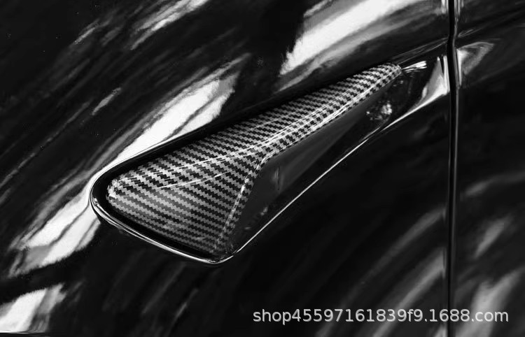 Suitable for 25-Year-Old Tesla Model 3/Y Fender Full-Cover Camera Decorative Cover Protective Cover Modification Accessories