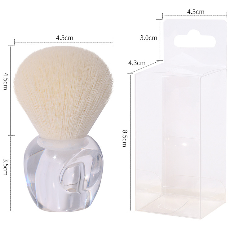 新款小苹果散粉化妆刷 手指柄美甲粉尘刷 便携式单支腮红刷化妆刷