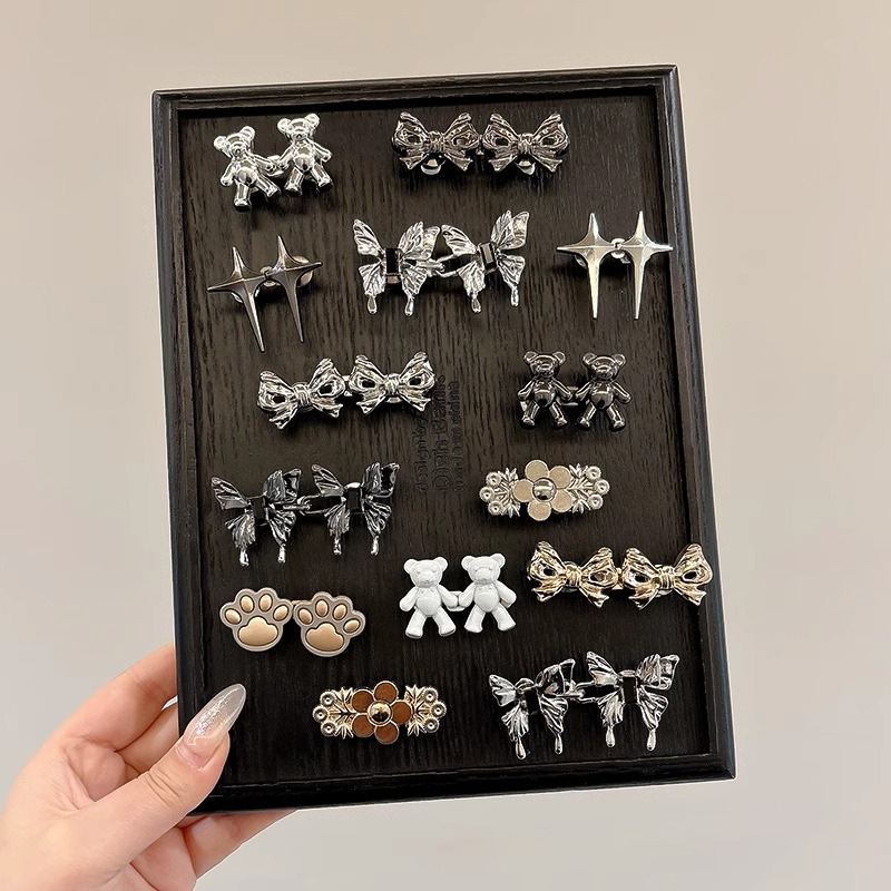 Pantalones de cintura apretada, falda de artefacto de cintura, pantalones de jeans ajustables, pines, botones ajustables sin agujeros