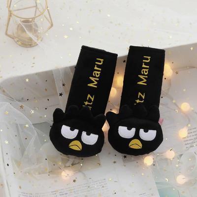 Cartoon cool black penguin car headrest car bone pillow seat belt cover pillow cushion air conditioning blanket