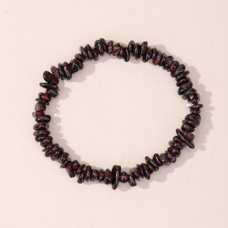 Bracelet pomegranate natural stone, 6 size
