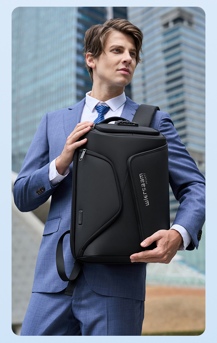 Rucsac de călătorie cu blocare TSA, geantă antifurt pentru laptop de 35 l pentru bărbați și femei, geantă de lucru impermeabilă pentru facultate, port USB, se potrivește computerului de 15 inchi, negru_voghion.com