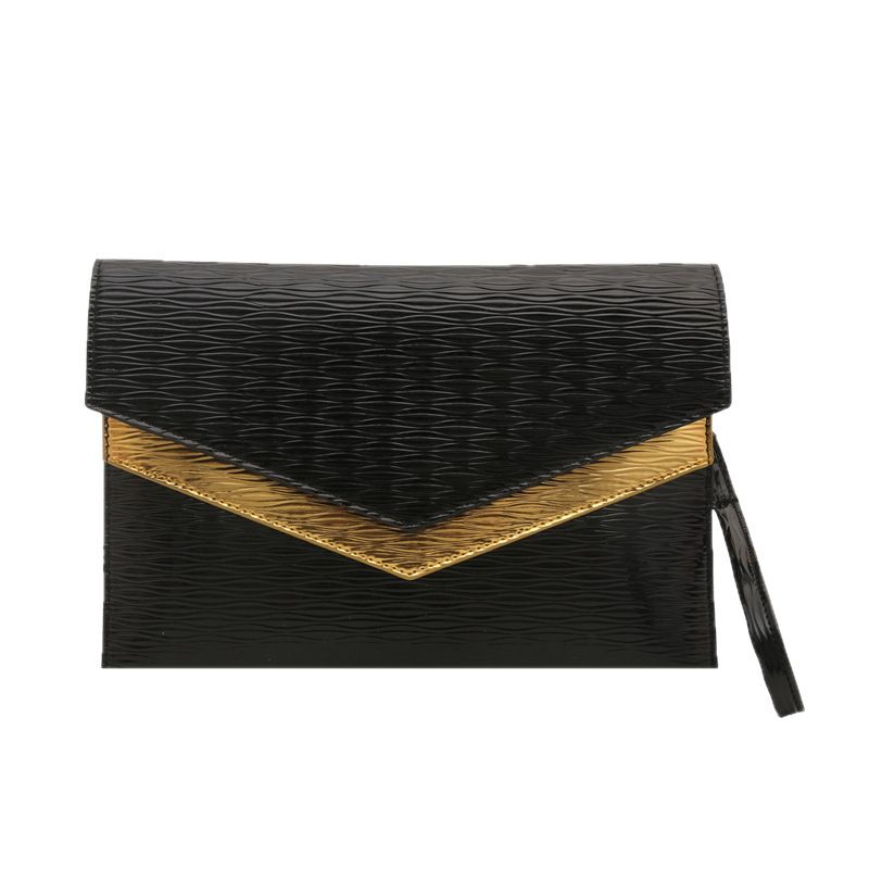 Bolso de sobres de mano de tendencia transfronteriza 2025 primavera nuevo estilo coreano personalidad moda casual temperamento color de contraste bolso de banquete