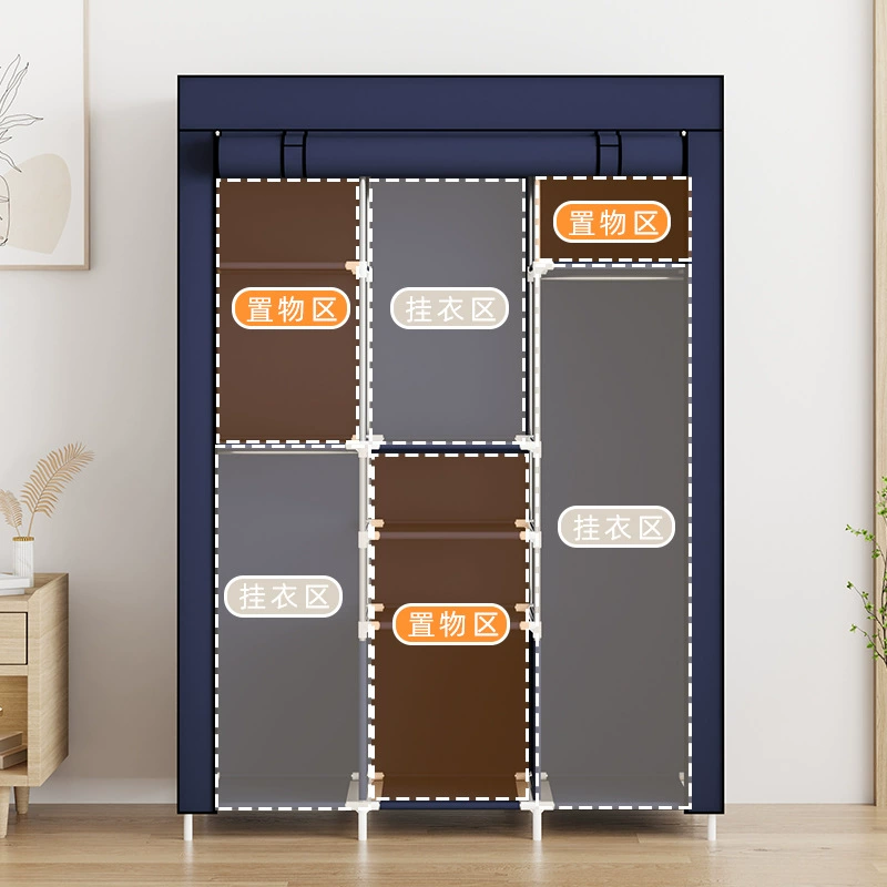 Renter-friendly Wardrobe Closet Wardrobe Simple Hanger from Yomiego