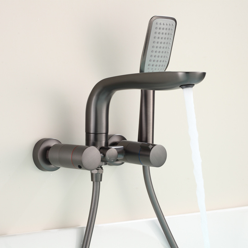New Model Bathtub Faucet with Hand Spray Holder, Shower Handheld Shower Set, Dual Handle Hot and Cold Water Outlet, Rotating New Model Bathtub Faucet with Hand Spray Holder, Shower Handheld Shower Set, Dual Handle Hot and Cold Water Outlet, Rotating