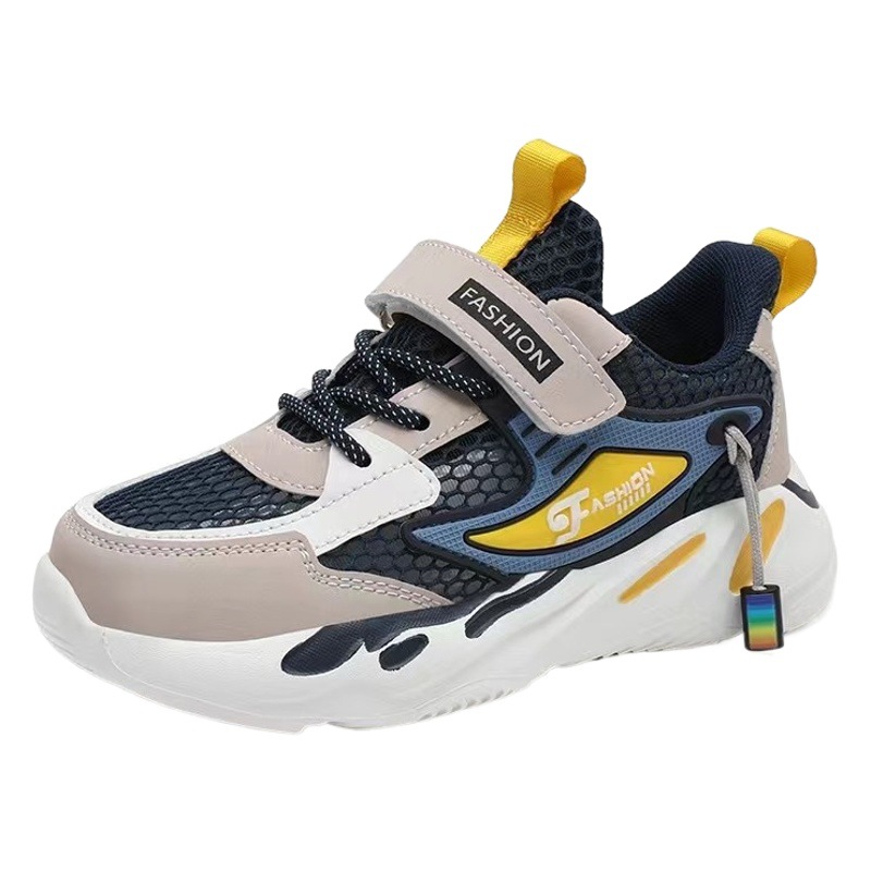 Zapatos para niños 2024 verano nuevos zapatos deportivos para niños, niños grandes, primavera y otoño, zapatos de papá corriendo, suela suave, transpirable