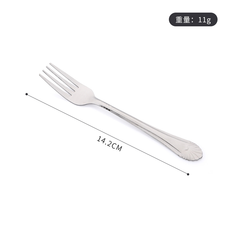 Tenedor de Acero Inoxidable para Bistec y Fruta de Acero Inoxidable 410