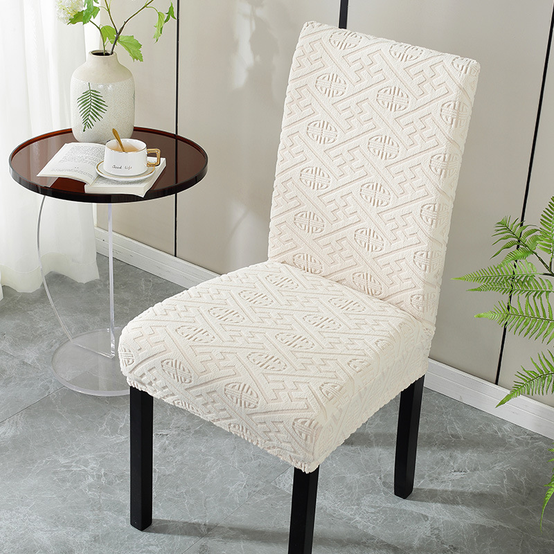 Hotel restaurante simple cuatro estaciones silla general mesa de comedor silla taburete cubierta respaldo todo incluido cubierta protectora elástica