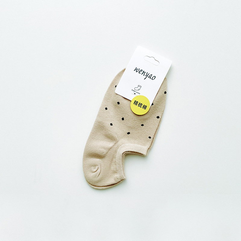 Calcetines de barco calcetines invisibles calcetines de verano damas al por mayor calcetines de algodón sólido no se caen talón delgado boca ligera calcetines de mujer